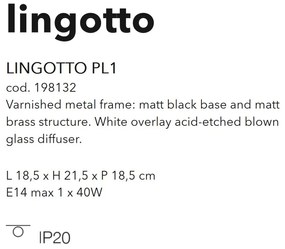 Plafoniera design modern Lingotto PL1 198132