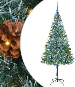 vidaXL Brad de Crăciun artificial cu 300 LED Verde 180 cm PVC și Oțel