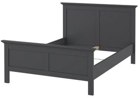 Pat matrimonial gri 140x200 cm Paris – Tvilum