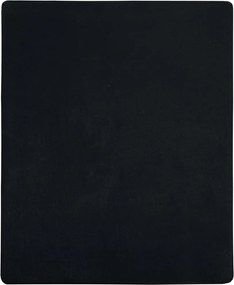 vidaXL Cearșaf de pat cu elastic, 2 buc., negru, 100x200 cm, bumbac