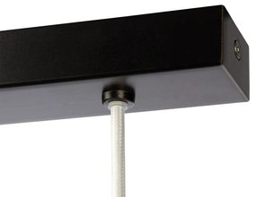 Lustra cu 4 pendule suspendate din Sticla, Alb, VENTURA