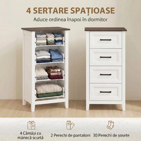 HOMCOM comodă îngustă compactă economisire spațiu | Aosom Romania