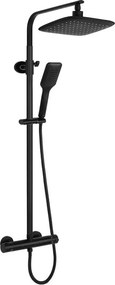 Coloana de dus cu termostat Rea Tom palarie 1 functie negru mat