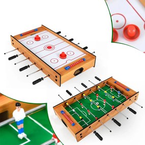 Masă de fotbal și air hockey 2 în 1