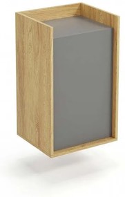 Corp depozitare modular Mobius 1D natur/gri – H83 cm
