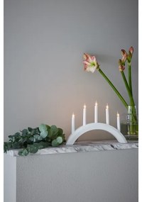 Sfeșnic de Crăciun AVENTO 5xE10/3W/230V alb Markslöjd 705952