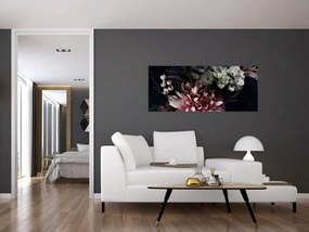 Tablou cu buchet (120x50 cm)