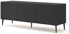 Masă TV C 3D 150 Rowanna (Negru lucios). 1125038