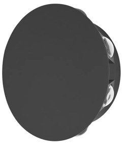 Aplica perete exterior moderna neagra rotunda Macba 4000k M