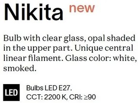 Bec LED Decorativ, E27 Nikita-3 3w 2200K cri90, Fumuriu