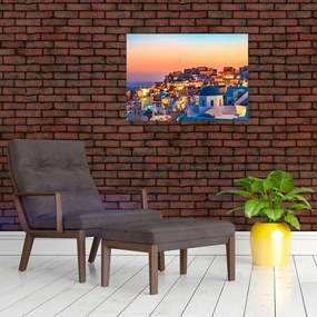 Tablou - Santorini în amurg (70x50 cm)