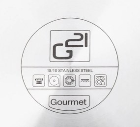 G21 tigaie Magic Gourmet cu capac, oțel inoxidabil - 28 cm