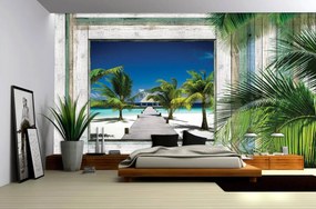 Fototapet - Plajă, mare, nisip (152,5x104 cm)