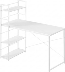 Birou MAX 4.0 cu raft 120x44 cm, alb