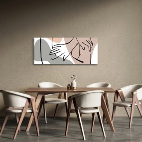 Tablou - Femeie corp linie de artă N⁰2 (120x50 cm)