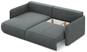 Colțar gri extensibil/cu spațiu de depozitare (cu colț pe partea stângă) Nanea – Makamii