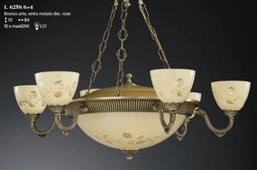 Candelabru din alama 6 brate design italian 10L 6258