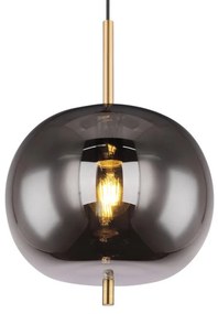 Pendul design modern Blacky I negru mat, alama 30cm
