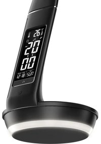 Lampă LED dimabilă cu funcție de încărcare fără fir Qi 5W și afișaj Retlux LED/6W/230V 3000/4000/6000K negru