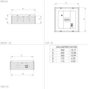 Plafonieră Eglo 390163 CIDRAZ 2xE27/40W/230V negru/maro