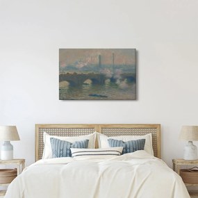Tablou - Claude Monet, Waterloo Bridge, Gray Day, reproducere (90x60 cm)