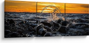 Tablou cu mare (cu ceas) (90x30 cm)