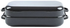 Tavă dublă Sfinx emailată, 40 cm, 40 cm