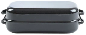 Tavă dublă Sfinx emailată, 40 cm, 40 cm