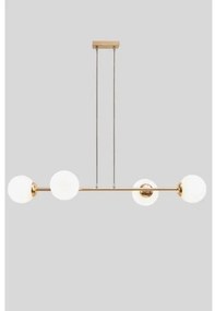 Lustră pe cablu FIRA 4xE27/60W/230V auriu