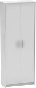 Dulap JOHAN 2 NEW 05, alb, DTD laminat, cu 2 usi, 73x34x186 cm