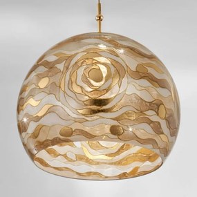 Lustră pe cablu Kolarz 0392.31L.3.Aq.Ch LUNA 1xE27/60W/230V 24K auriu