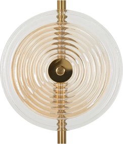 Lampadar auriu cu abajur din sticlă (înălțime 170 cm) Venice – Mauro Ferretti