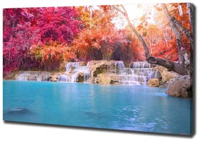 Tablou pe pânză Cascada din pădure