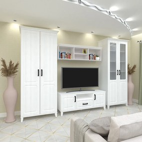 Living Nordic, MDF Alb, 305 cm