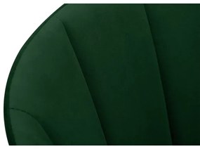 Scaun de dining BAKERI 86x48 cm verde închis/stejar deschis