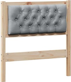 vidaXL Tăblie cap Altele Maro și gri deschis 80 cm Lemn masiv de pin