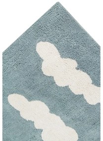 Covor pentru copii albastru lavabil/țesut manual din bumbac 120x160 cm Clouds Vintage Blue – Lorena Canals