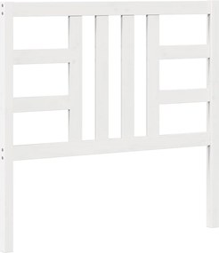 vidaXL Tăblie de pat, alb, 106x4x100 cm, lemn masiv de pin