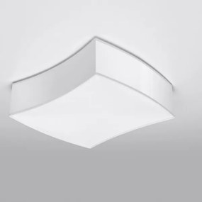 Plafonieră SQUARE 2xE27/60W/230V albă Sollux SL.1054