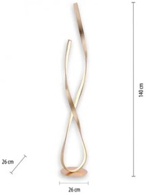 Lampadar LED dimabil Paul Neuhaus 720-12 LINDA LED/27W/230V auriu