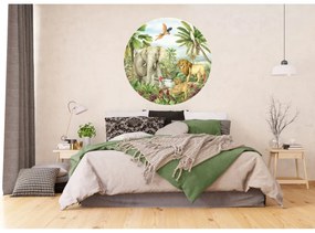 Fototapetă circulară Jungle 125 x 125 cm, 2 părți
