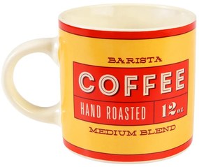 Cană roșie-crem din ceramică 350 ml Barista – Rex London