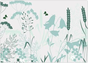 Tablou pe sticlă - Vector pajiște (70x50 cm)