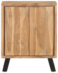 Servanta, 60x36x76 cm, lemn masiv de acacia cu margini naturale