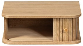 Noptieră în culoare naturală suspendată cu aspect de lemn de pin Jena – WOOOD