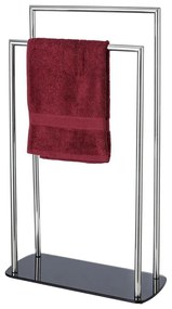 WENKO 24076800 - Suport pentru prosoape RAVINA 48x80 cm inox/argintiu/negru