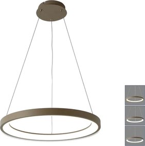 BRILAGI - Lustră LED reglabilă pe cablu FALCON SLIM LED/42W/230V Ø 50 cm bej + telecomandă