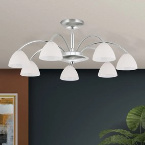 Lustra aplicata 7 brate elegant design modern OPALDESIGN, satin