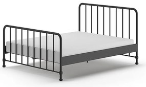 Pat copii BRONXX 160 X 200 CM NEGRU
