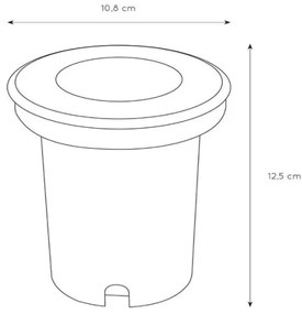 Corp de iluminat de exterior pentru căi de acces BILTIN 1xGU10/35W/230V IP67 negru Lucide 11801/01/30
